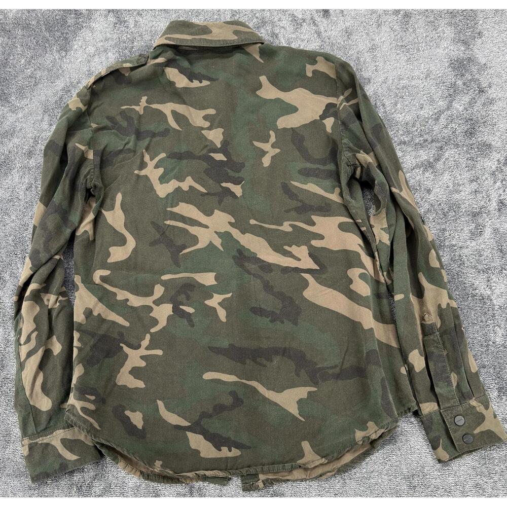 Sanctuary Camouflage Button-Up Shirt XS Military Fit Cotton - Picture 12 of 12